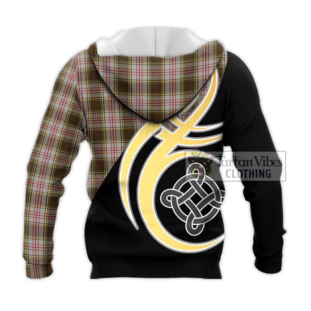 Anderson Dress Tartan Knitted Hoodie with Family Crest and Celtic Symbol Style - Tartan Vibes Clothing