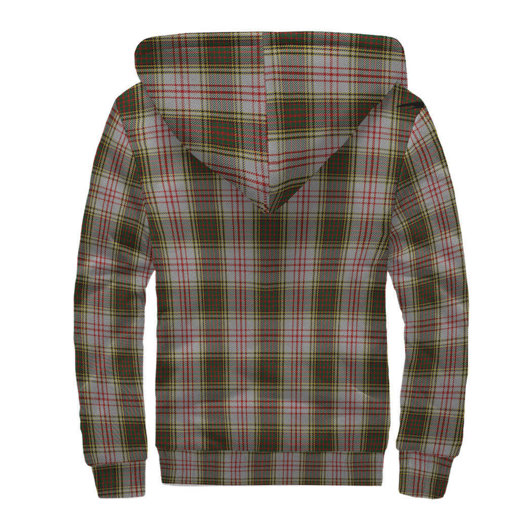 Anderson Dress Tartan Sherpa Hoodie with Family Crest - Tartanvibesclothing