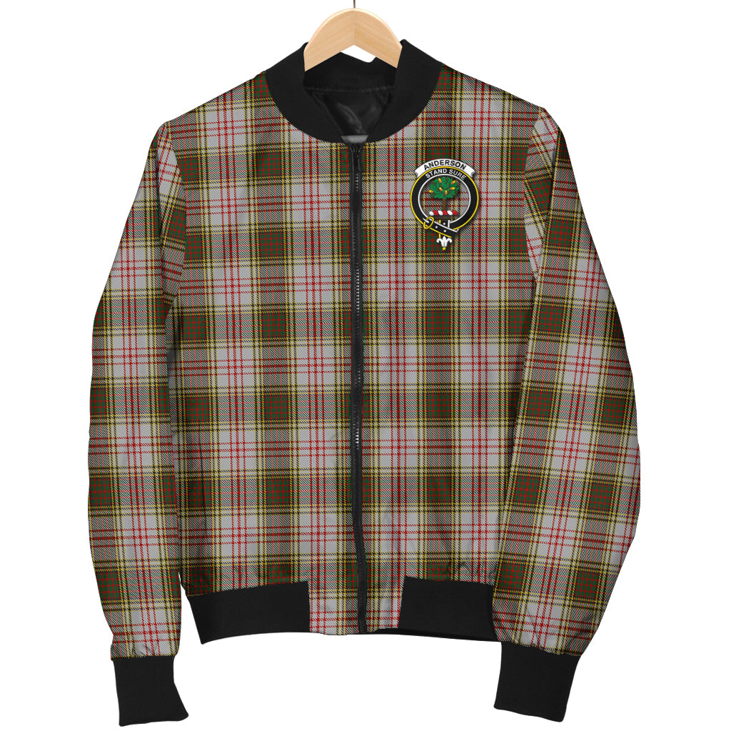 Anderson Dress Tartan Bomber Jacket with Family Crest - Tartanvibesclothing