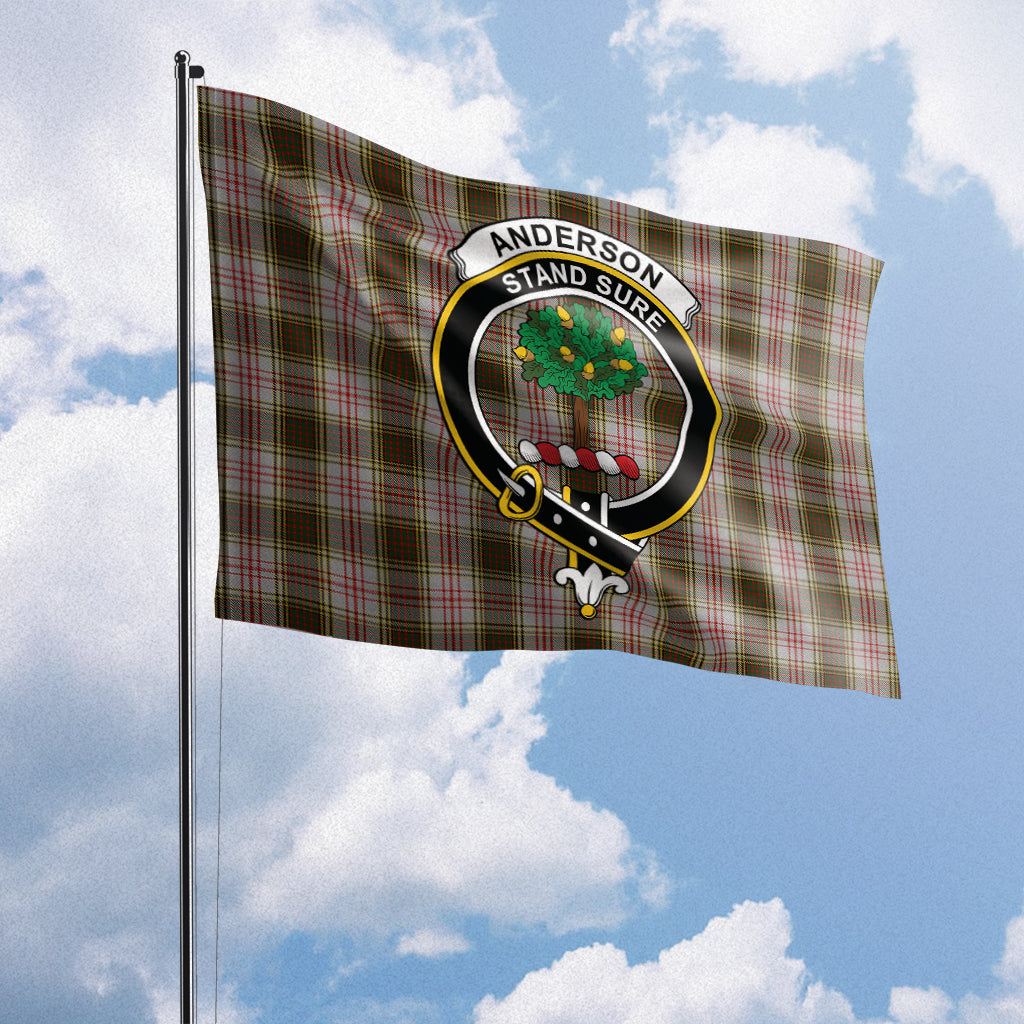 Anderson Dress Tartan Flag with Family Crest House Flag (Horizontal) - Tartan Vibes Clothing