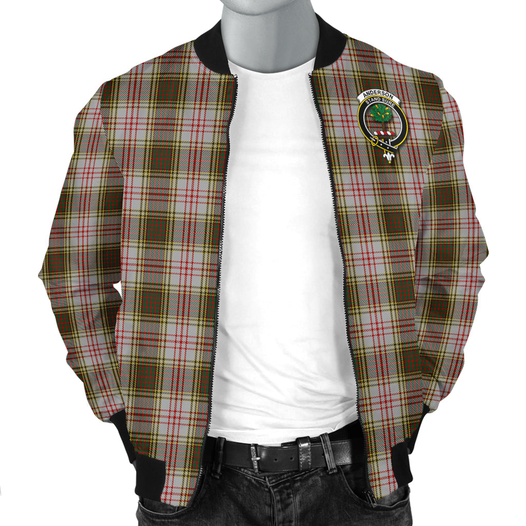 Anderson Dress Tartan Bomber Jacket with Family Crest - Tartanvibesclothing