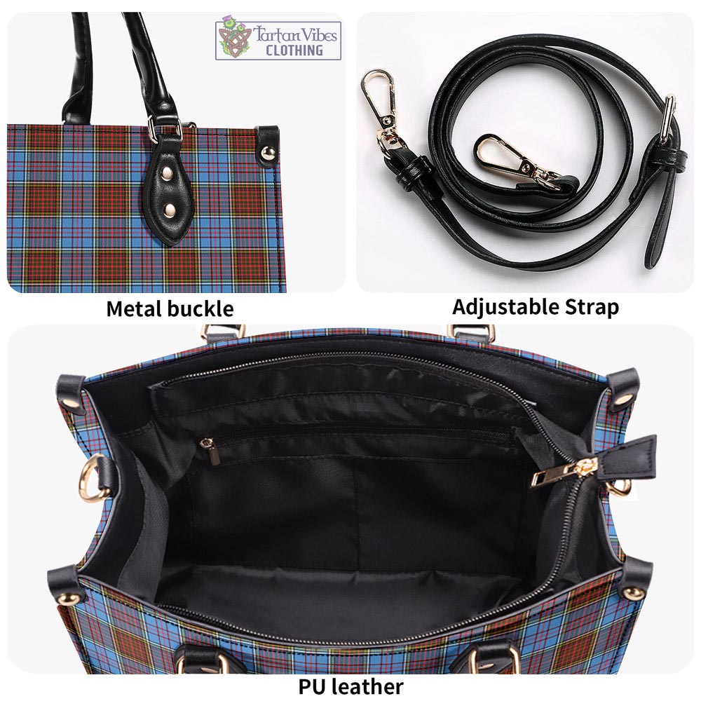 Tartan Vibes Clothing Anderson Modern Tartan Luxury Leather Handbags