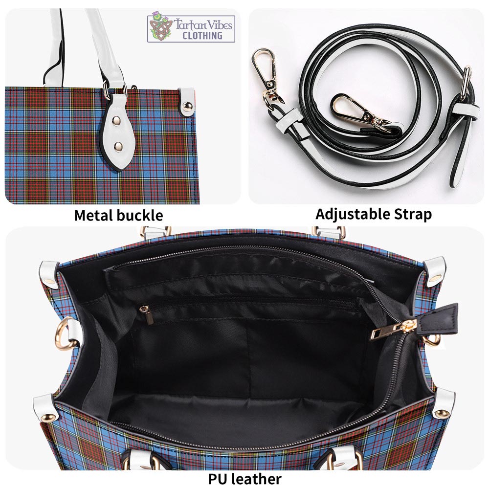 Tartan Vibes Clothing Anderson Modern Tartan Luxury Leather Handbags