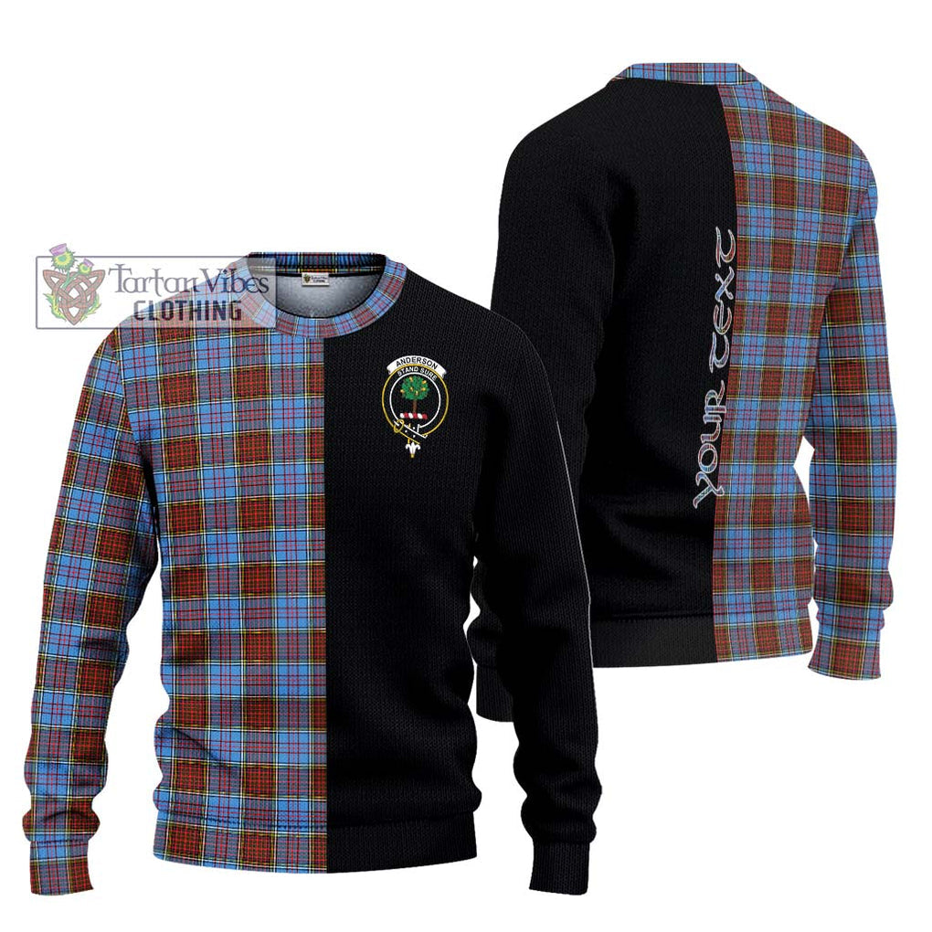 Anderson Modern Tartan Knitted Sweater with Family Crest and Half Of Me Style Unisex - Tartanvibesclothing Shop