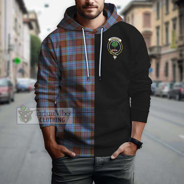 Anderson Modern Tartan Hoodie with Family Crest and Half Of Me Style