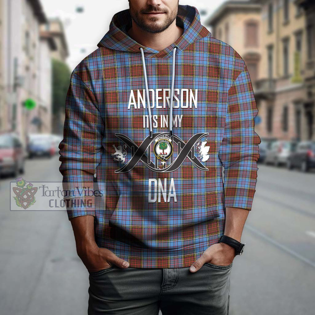 Anderson Modern Tartan Hoodie with Family Crest DNA In Me Style Pullover Hoodie - Tartanvibesclothing Shop