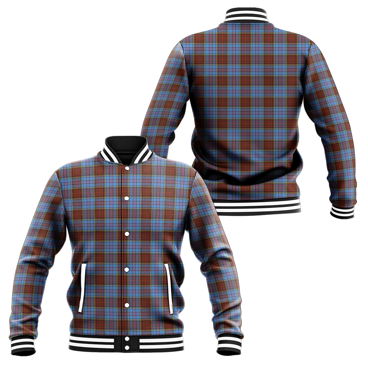 Anderson Modern Tartan Baseball Jacket Unisex - Tartan Vibes Clothing