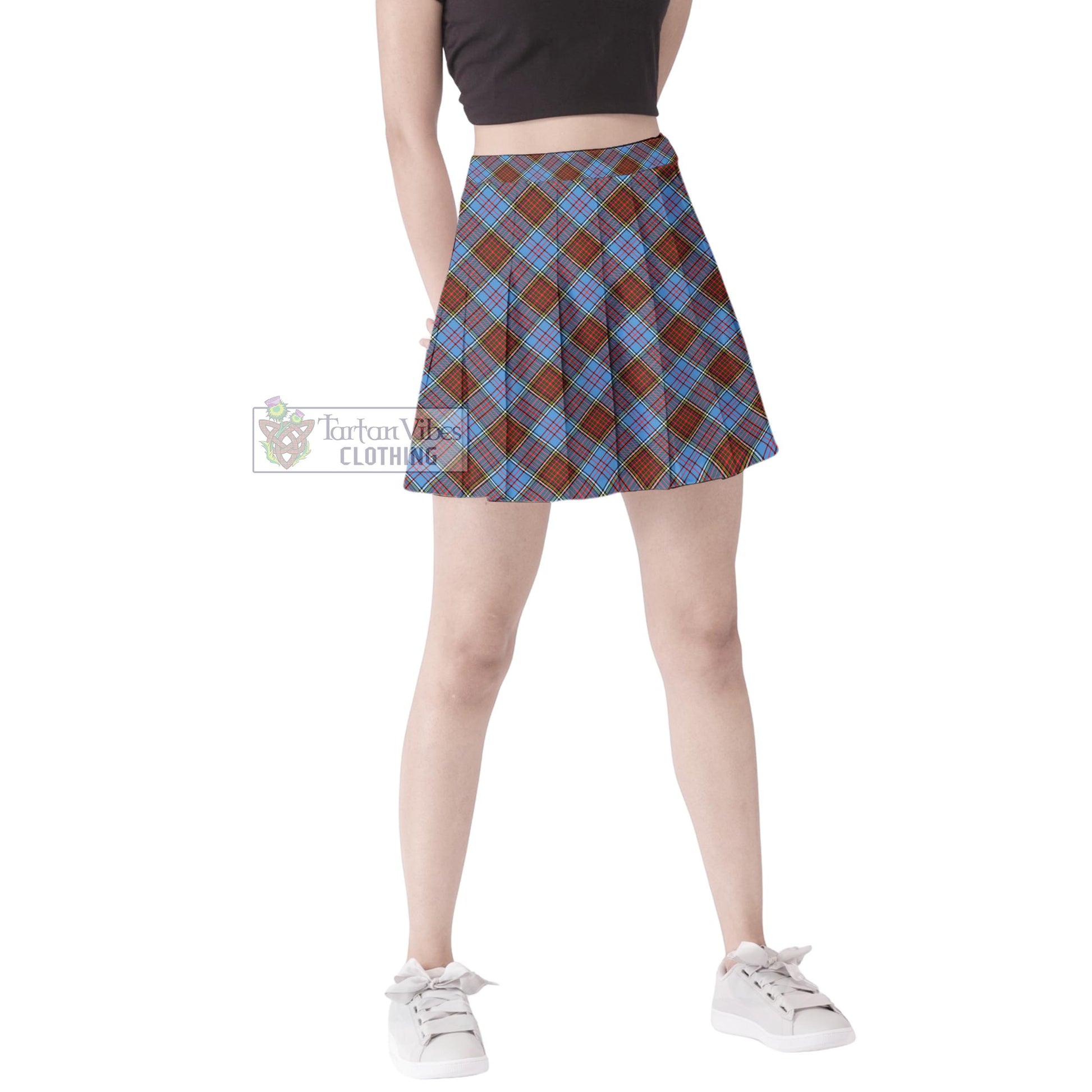 Tartan Vibes Clothing Anderson Modern Tartan Women's Plated Mini Skirt