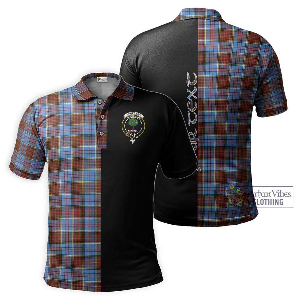 Anderson Modern Tartan Polo Shirt with Family Crest and Half Of Me Style Kid - Tartanvibesclothing Shop