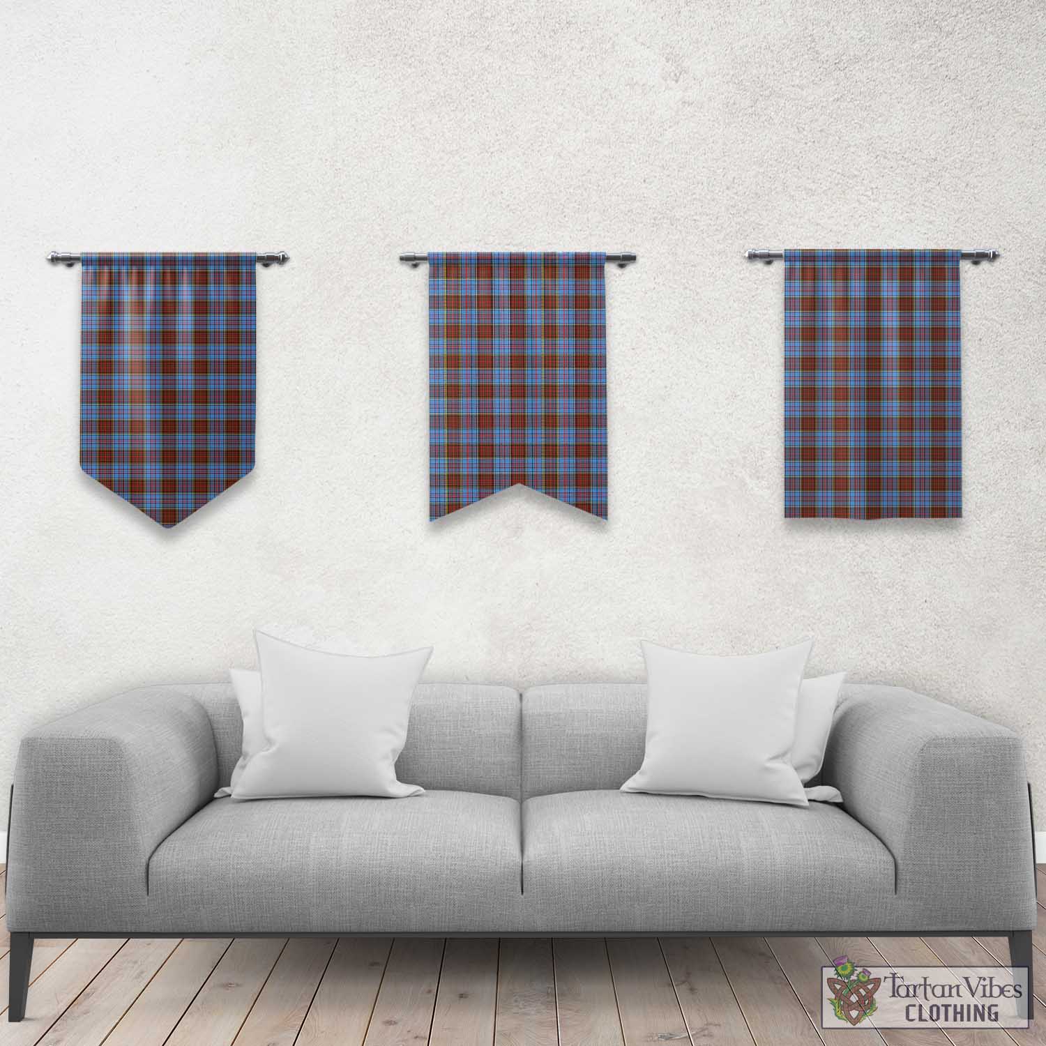 Tartan Vibes Clothing Anderson Modern Tartan Gonfalon, Tartan Banner