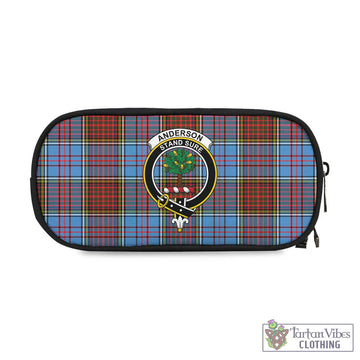 Anderson Modern Tartan Pen and Pencil Case with Family Crest