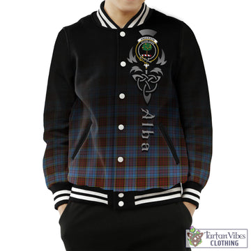 Anderson Modern Tartan Baseball Jacket Featuring Alba Gu Brath Family Crest Celtic Inspired