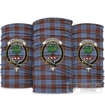 Anderson Modern Tartan Neck Gaiters, Tartan Bandanas, Tartan Head Band with Family Crest