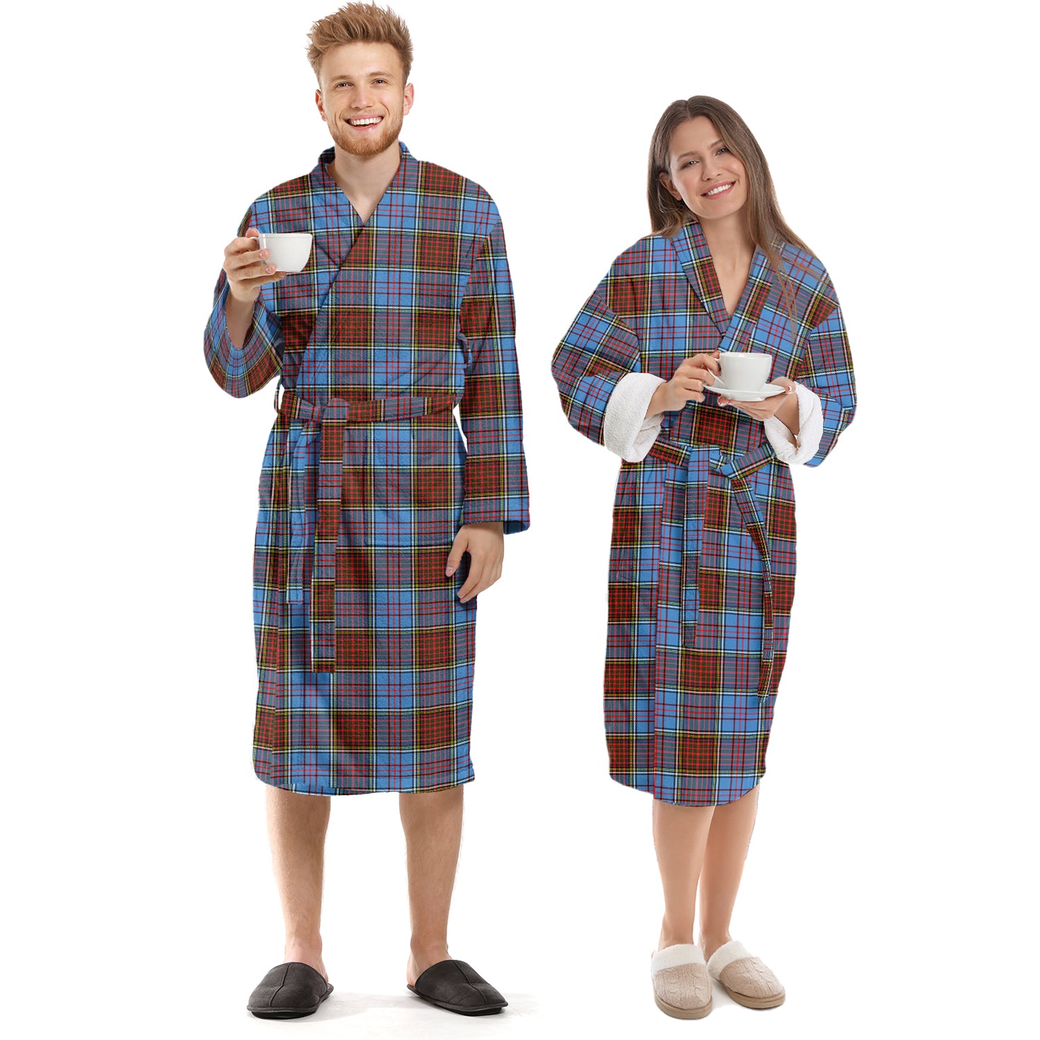 Anderson Modern Tartan Bathrobe Unisex S - Tartan Vibes Clothing