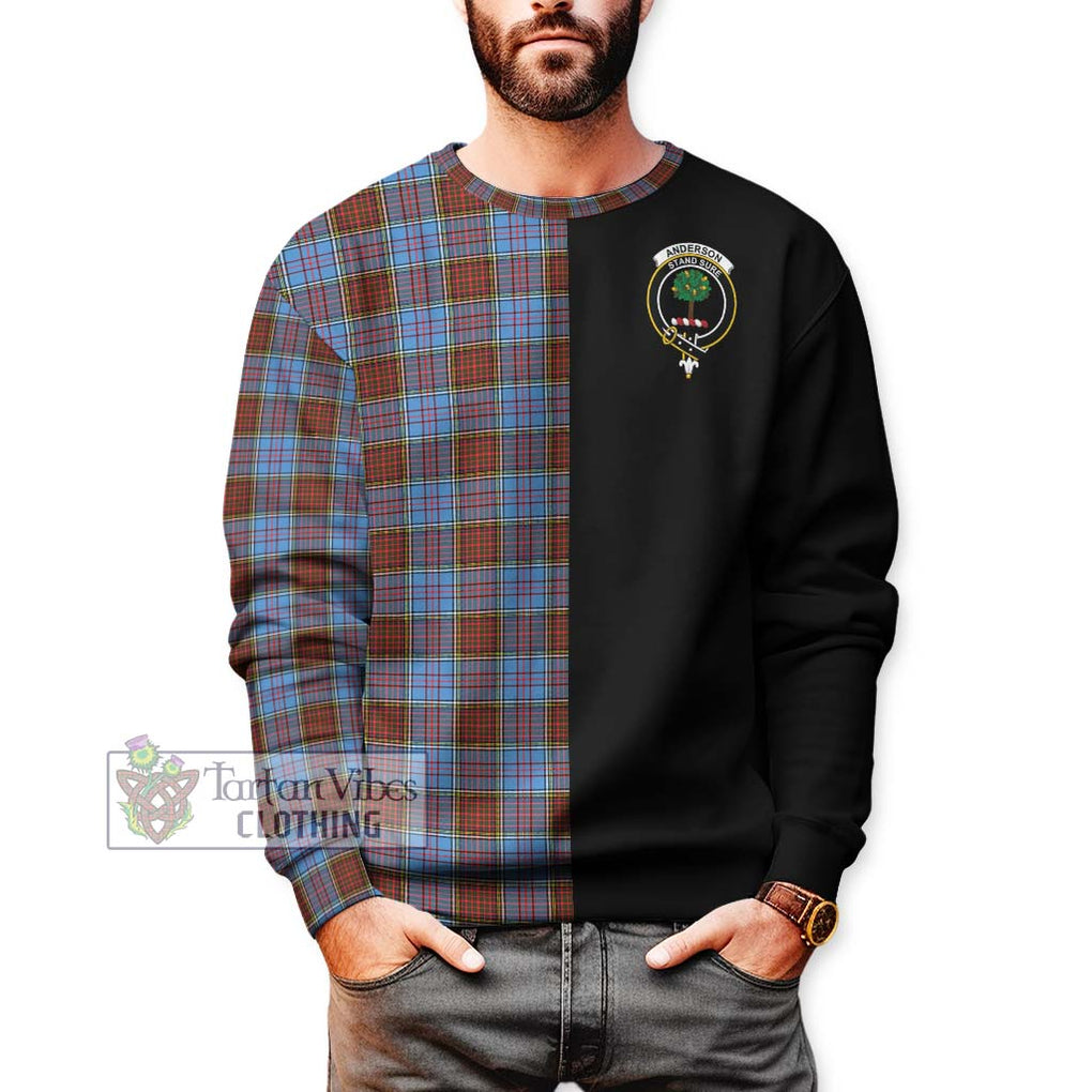 Anderson Modern Tartan Sweatshirt with Family Crest and Half Of Me Style Unisex - Tartanvibesclothing Shop