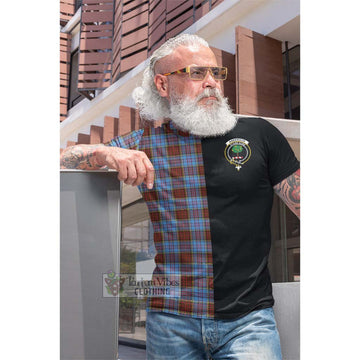 Anderson Modern Tartan Cotton T-shirt with Family Crest and Half Of Me Style