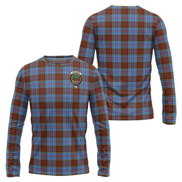 Anderson Modern Tartan Long Sleeve T-Shirt with Family Crest