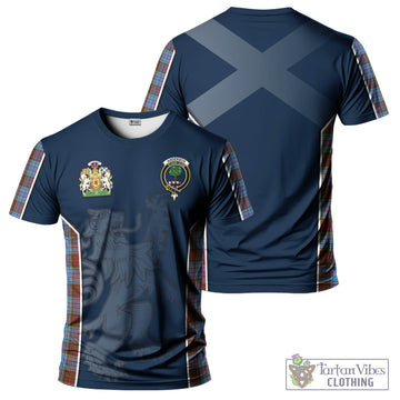 Anderson Modern Tartan T-Shirt with Family Crest and Lion Rampant Vibes Sport Style