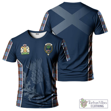 Anderson Modern Tartan T-Shirt with Family Crest and Scottish Thistle Vibes Sport Style