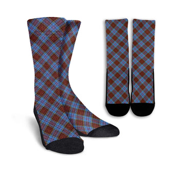 Anderson Modern Tartan Crew Socks Cross Tartan Style