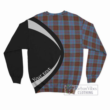 Anderson Modern Tartan Sweatshirt with Family Crest Circle Style