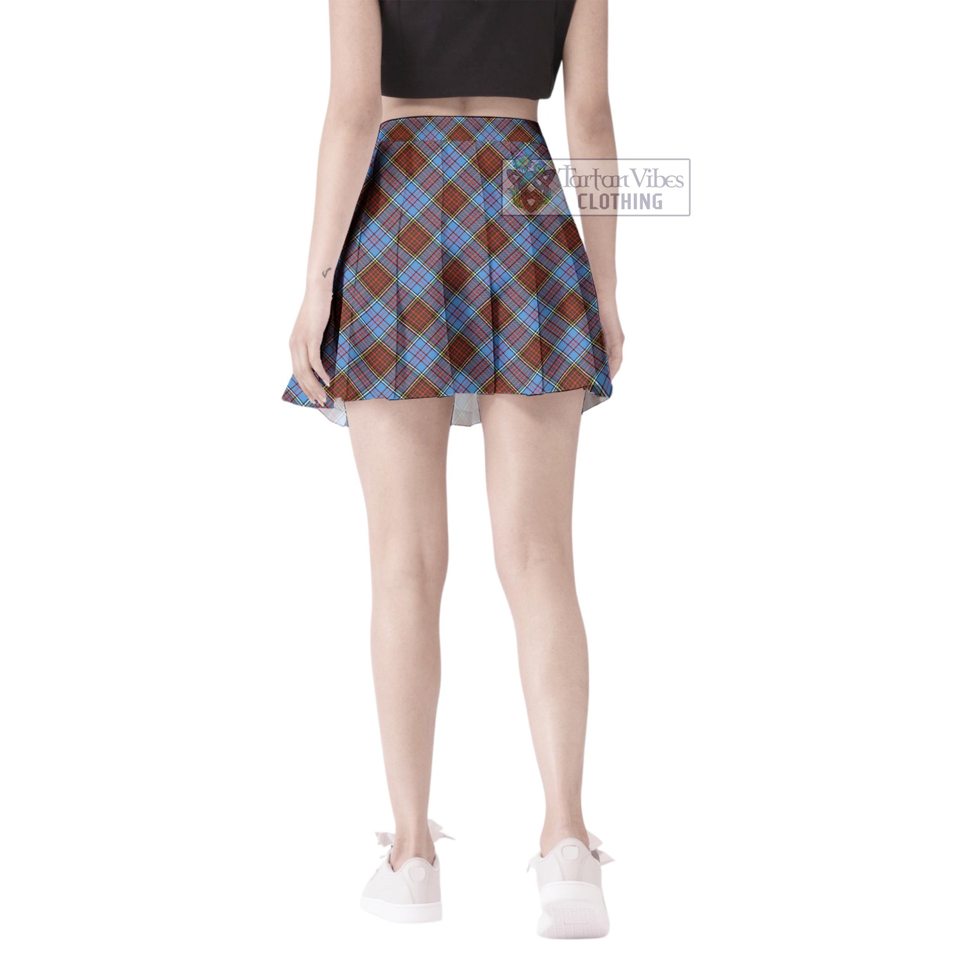 Tartan Vibes Clothing Anderson Modern Tartan Women's Plated Mini Skirt