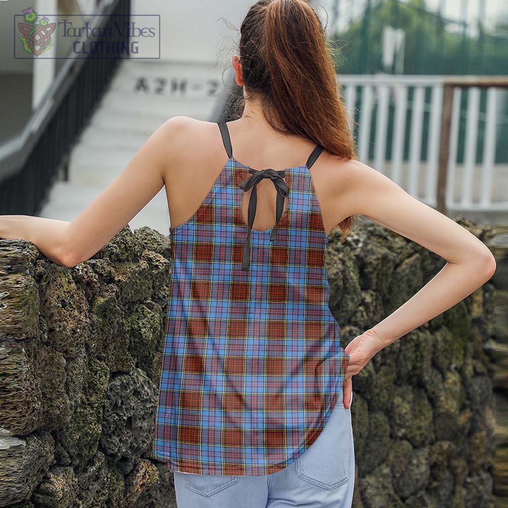 Tartan Vibes Clothing Anderson Modern Tartan Loose Halter Neck Camisole