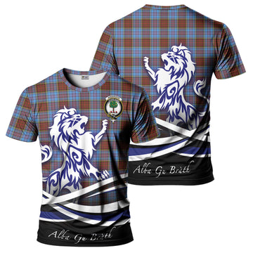 Anderson Modern Tartan T-Shirt with Alba Gu Brath Regal Lion Emblem