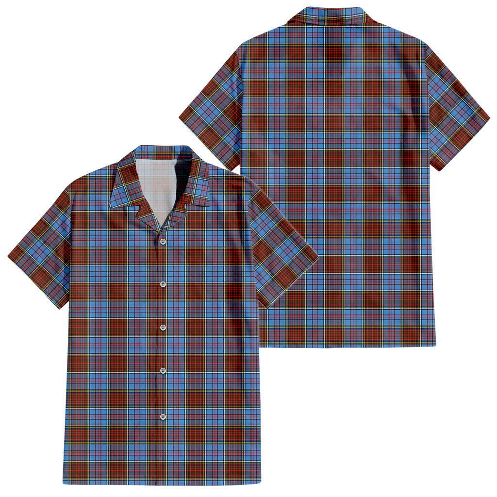 Anderson Modern Tartan Short Sleeve Button Down Shirt - Tartanvibesclothing