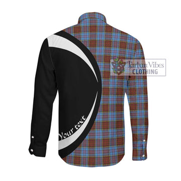 Anderson Modern Tartan Long Sleeve Button Up with Family Crest Circle Style