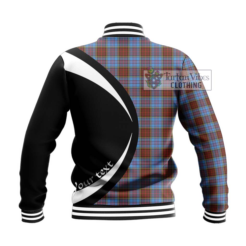 Anderson Modern Tartan Baseball Jacket with Family Crest Circle Style - Tartan Vibes Clothing