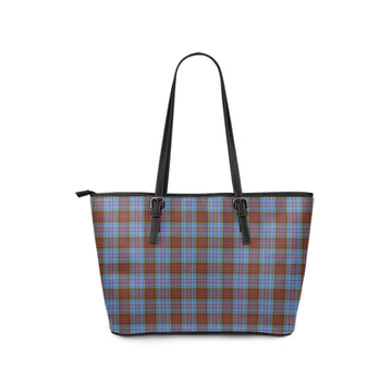 Anderson Modern Tartan Leather Tote Bag