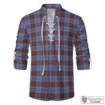 Anderson Modern Tartan Men's Scottish Traditional Jacobite Ghillie Kilt Shirt