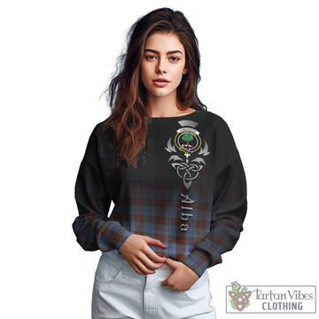 Anderson Modern Tartan Sweatshirt Featuring Alba Gu Brath Family Crest Celtic Inspired