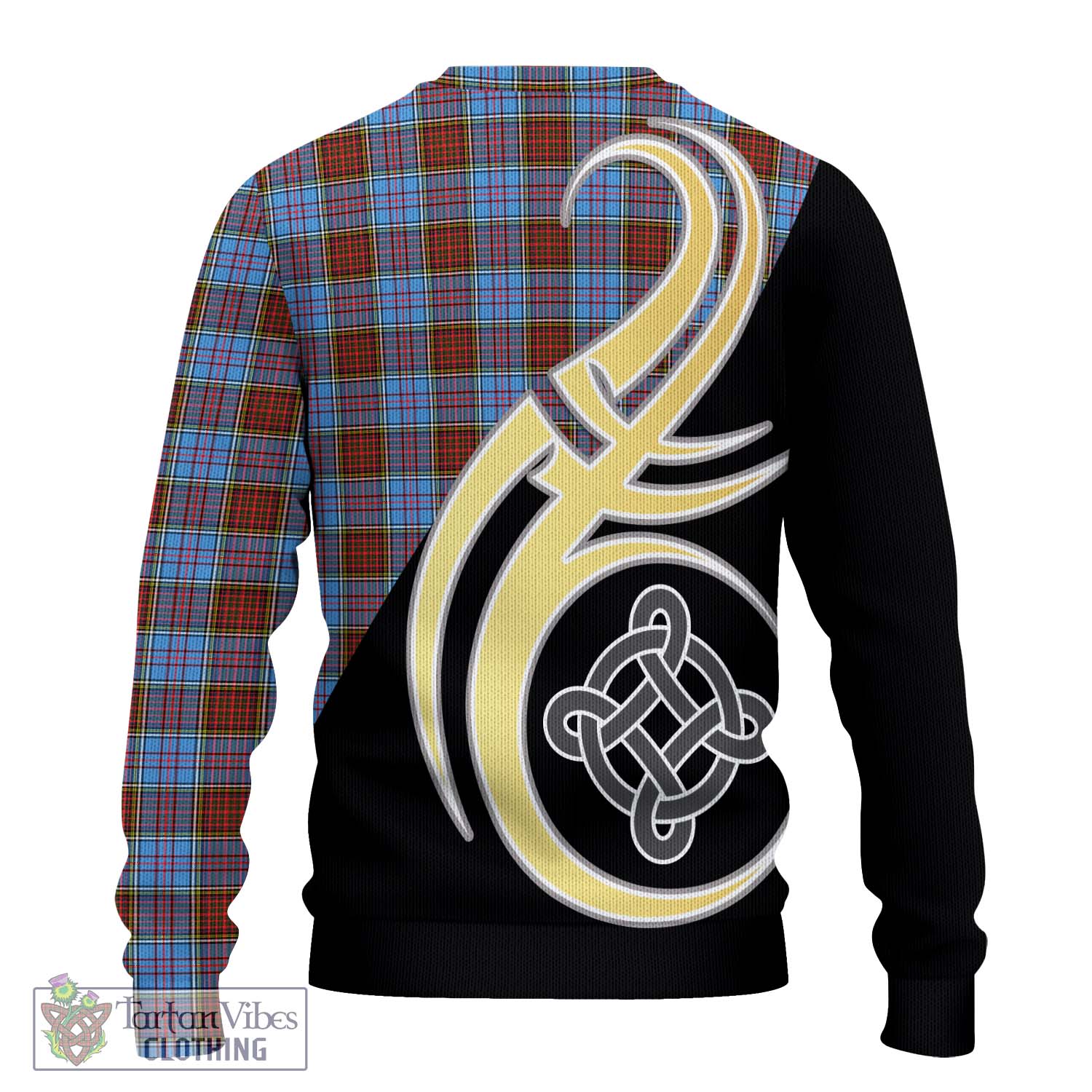 Anderson Modern Tartan Knitted Sweater with Family Crest and Celtic Symbol Style - Tartan Vibes Clothing