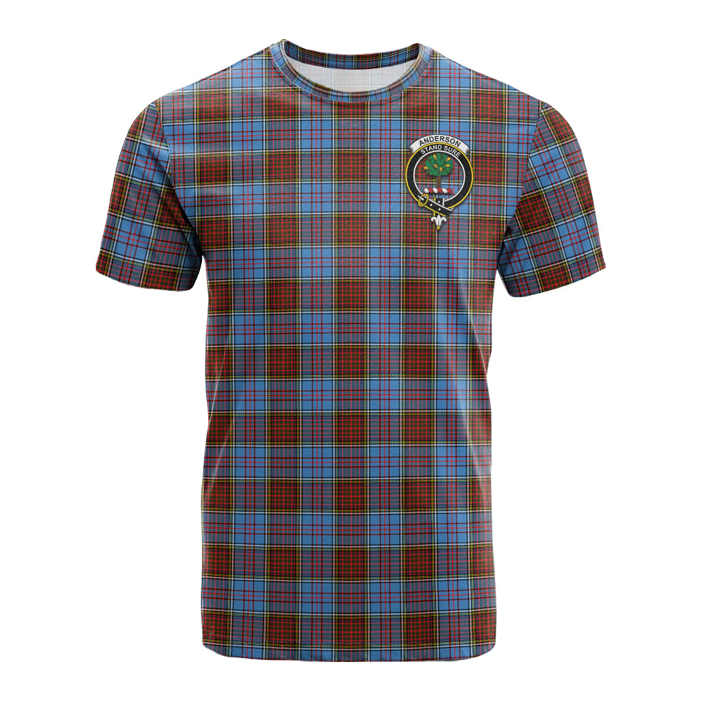 Anderson Modern Tartan T-Shirt with Family Crest - Tartan Vibes Clothing