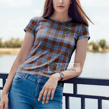 Anderson Modern Tartan Cotton T-Shirt with Family Crest