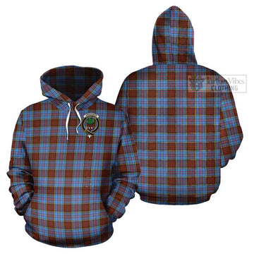 Anderson Modern Tartan Cotton Hoodie with Family Crest