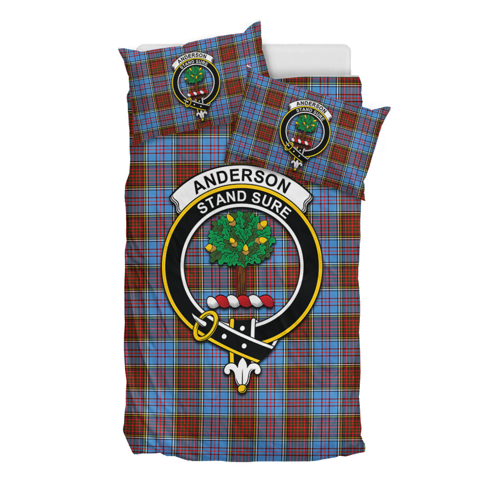 Anderson Modern Tartan Bedding Set with Family Crest - Tartan Vibes Clothing