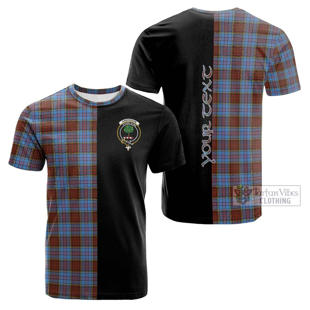 Tartan Vibes Clothing Anderson Modern Tartan Cotton T-shirt with Family Crest and Half Of Me Style