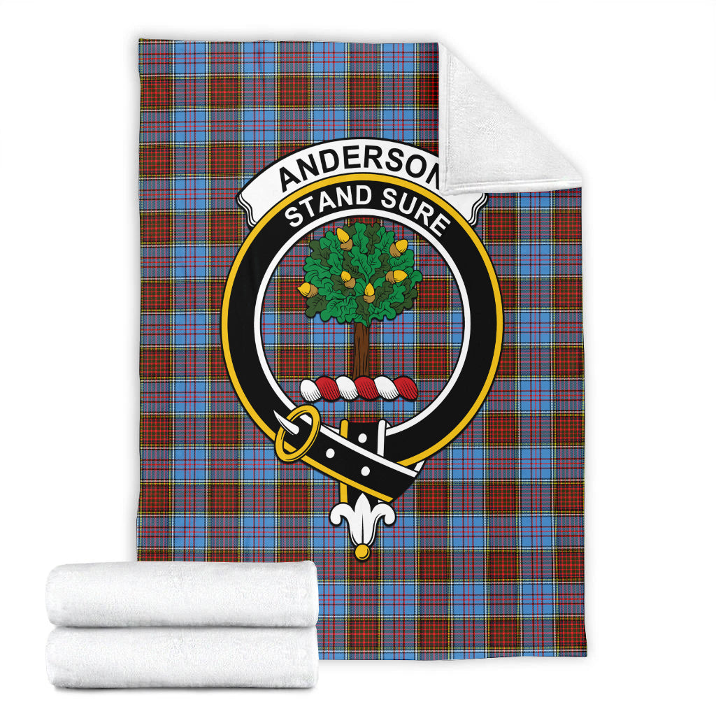 Anderson Modern Tartan Blanket with Family Crest - Tartan Vibes Clothing