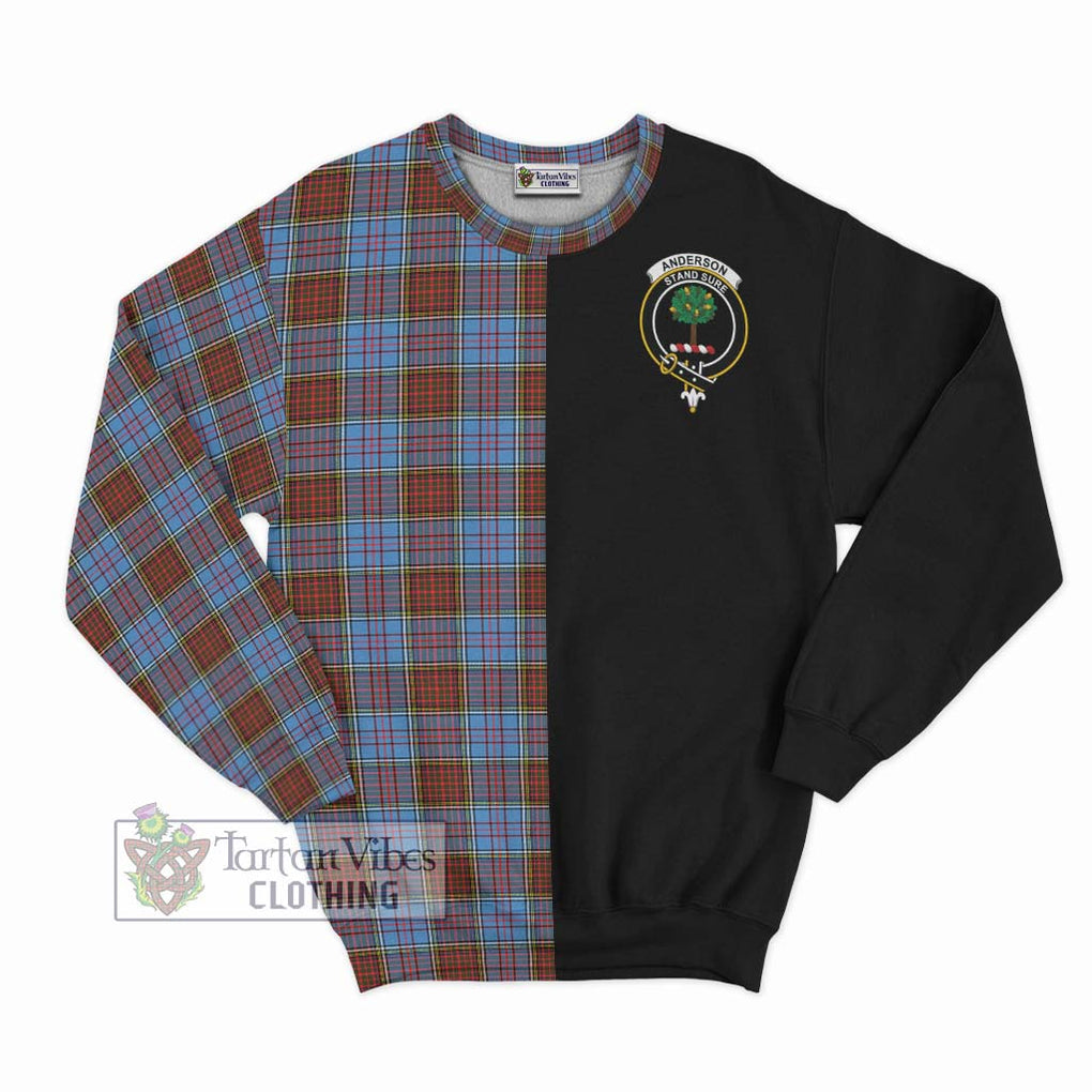 Anderson Modern Tartan Sweatshirt with Family Crest and Half Of Me Style - Tartanvibesclothing Shop