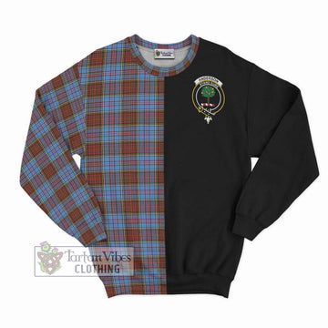 Anderson Modern Tartan Sweatshirt with Family Crest and Half Of Me Style