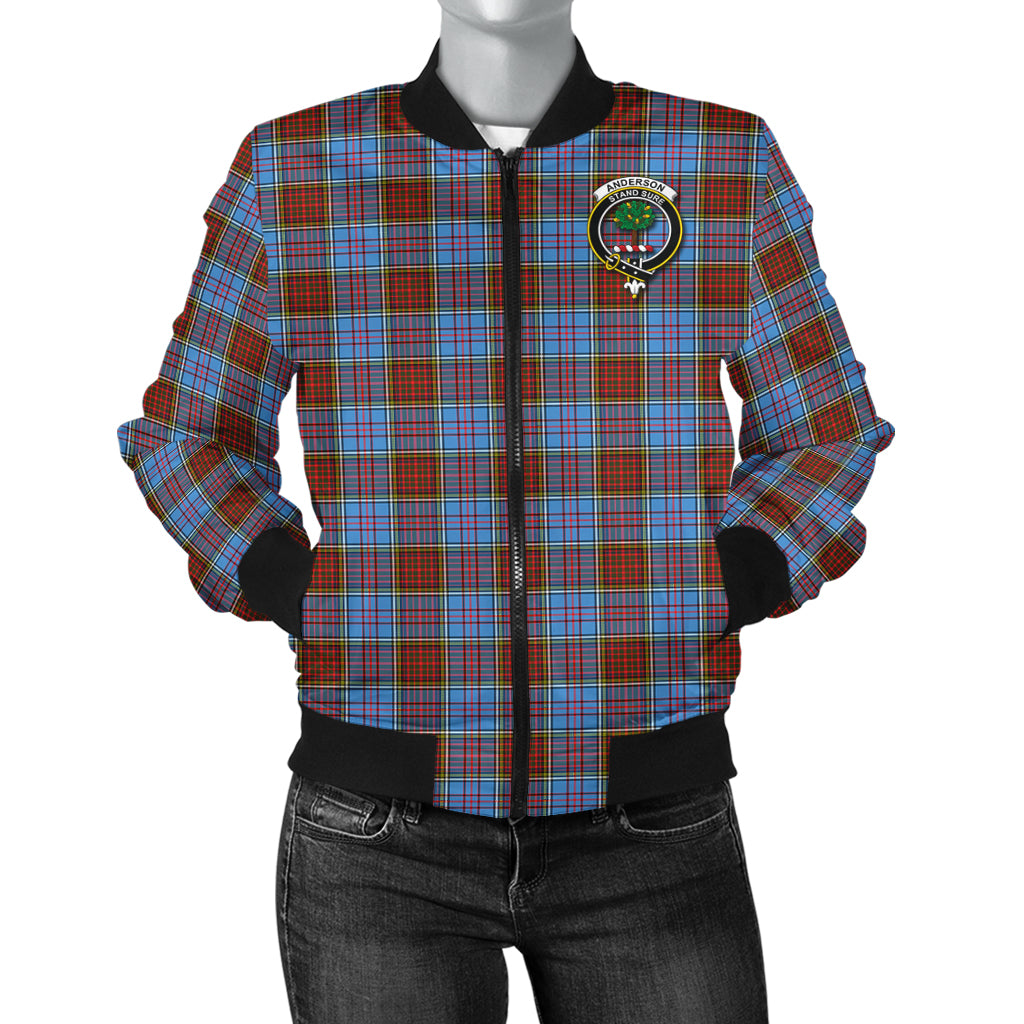 Anderson Modern Tartan Bomber Jacket with Family Crest - Tartanvibesclothing