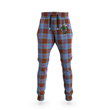 Anderson Modern Tartan Joggers Pants with Family Crest