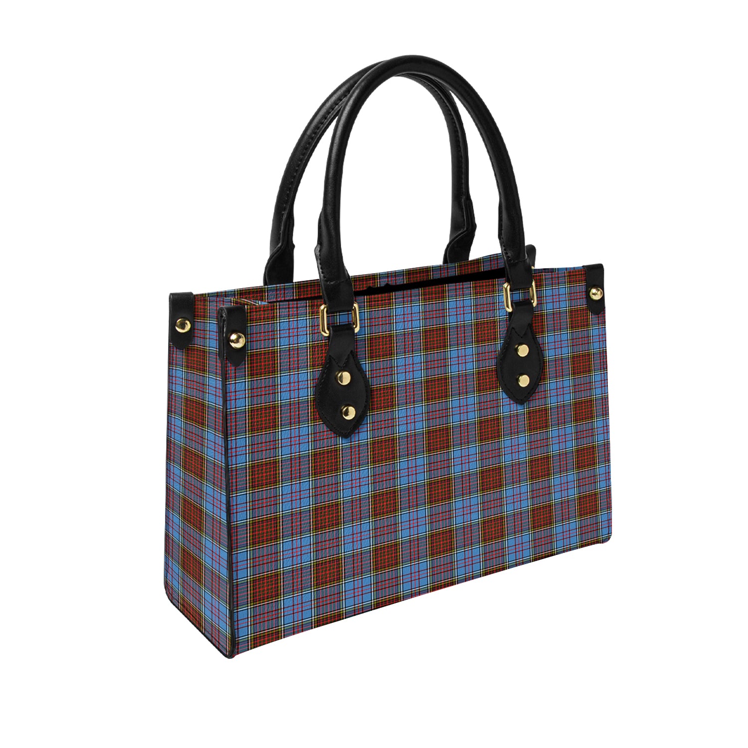 Anderson Modern Tartan Leather Bag - Tartanvibesclothing