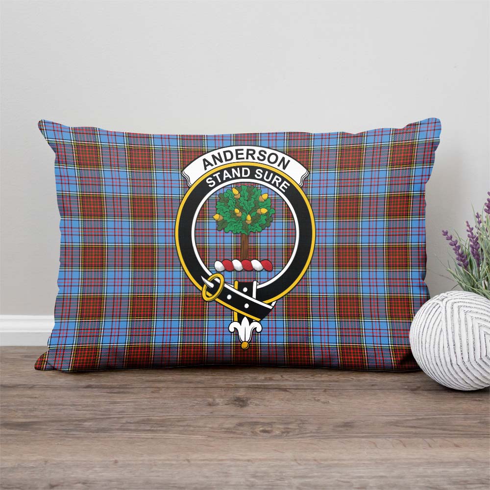 Anderson Modern Tartan Pillow Cover with Family Crest Rectangle Pillow Cover - Tartanvibesclothing