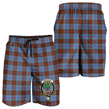 Anderson Modern Tartan Mens Shorts with Family Crest