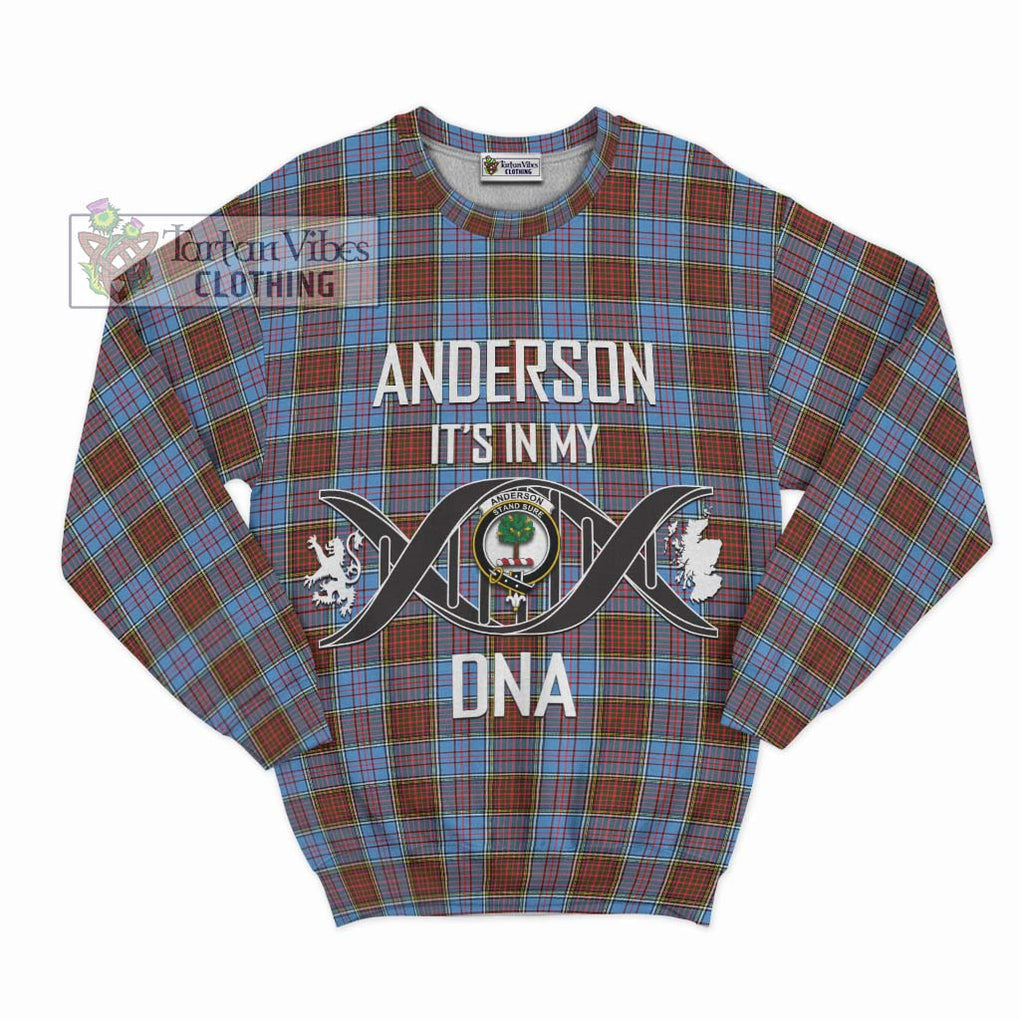 Anderson Modern Tartan Sweatshirt with Family Crest DNA In Me Style - Tartanvibesclothing Shop