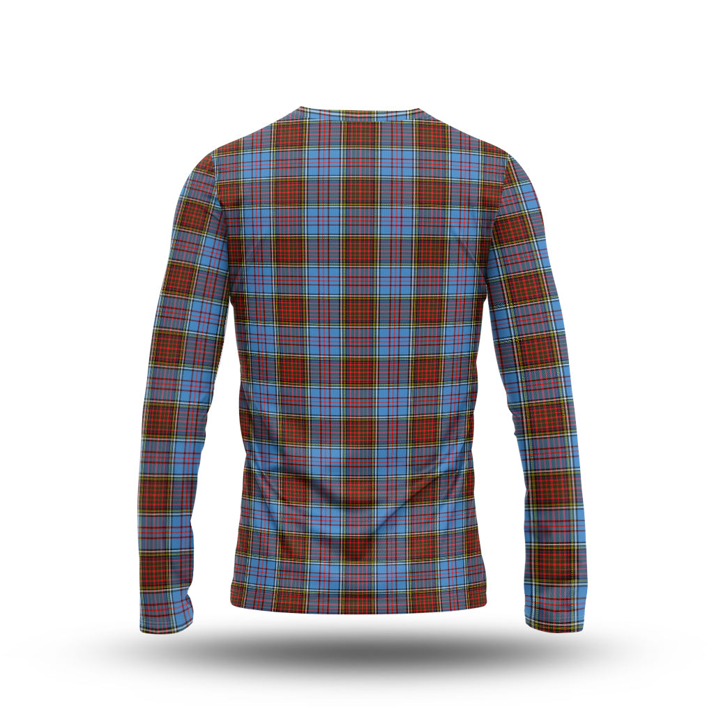 Anderson Modern Tartan Long Sleeve T-Shirt with Family Crest - Tartanvibesclothing